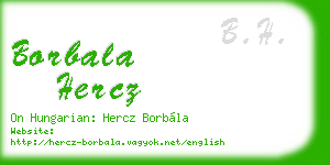 borbala hercz business card