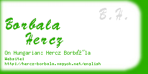 borbala hercz business card